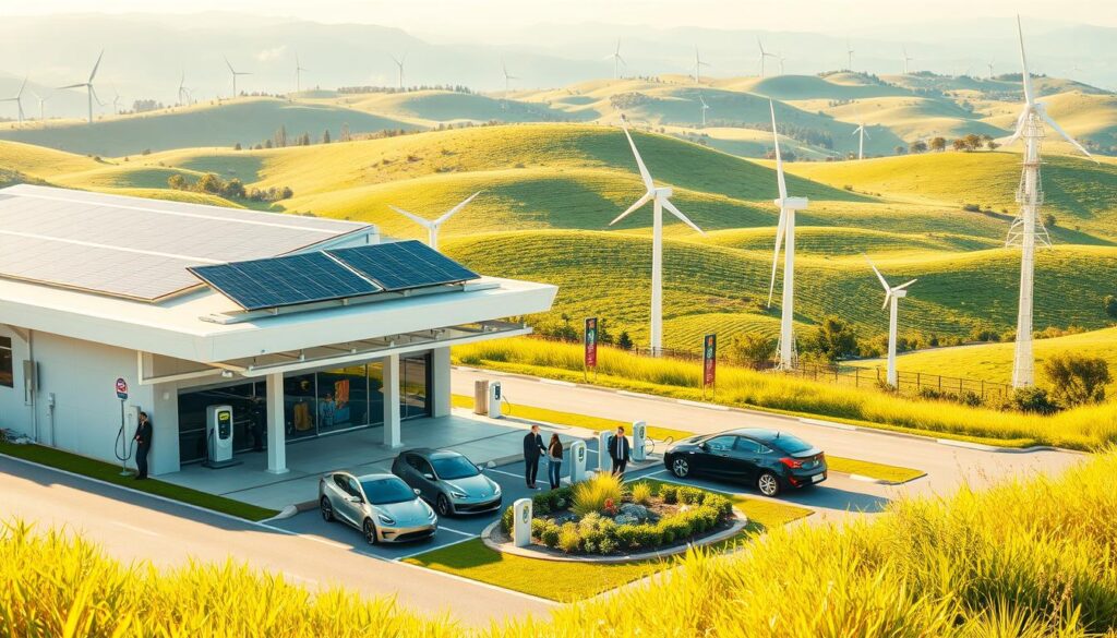 eco-friendly gas station